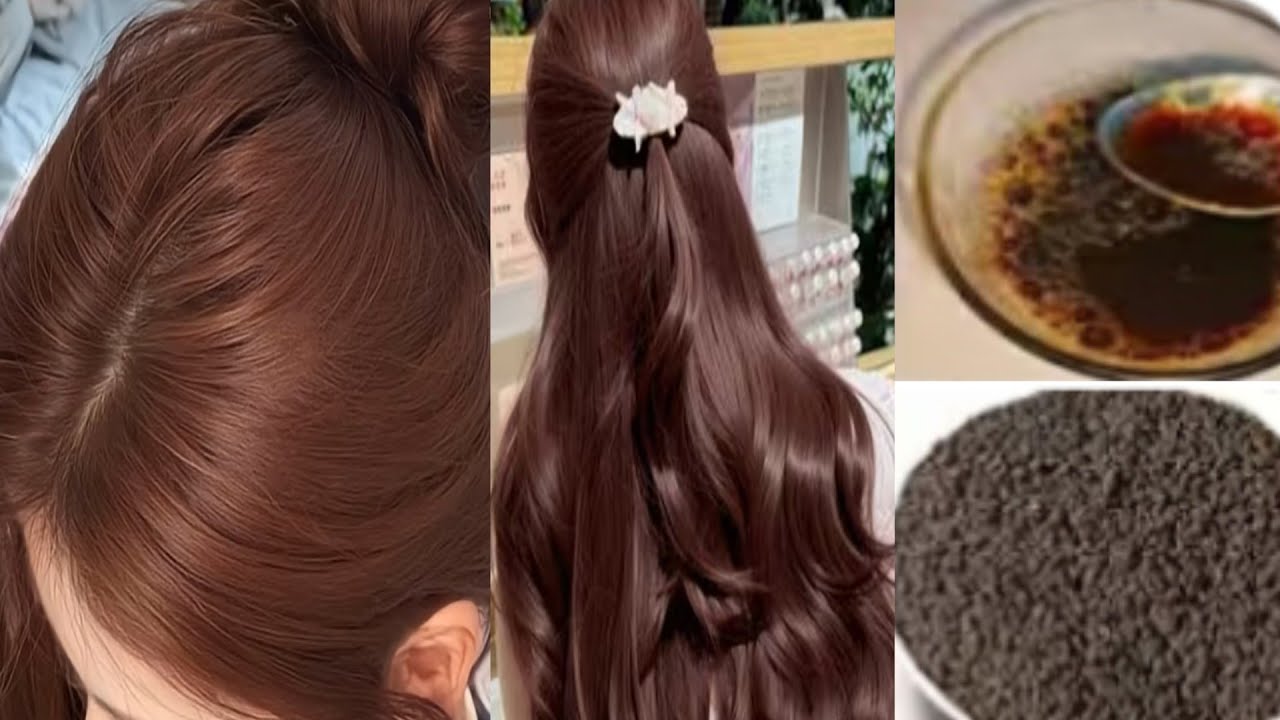 🤎 Dark Brown Hair Dye at Home✨ Chocolate Brown Color 💯 Gray Coverage with Black Tea ☕