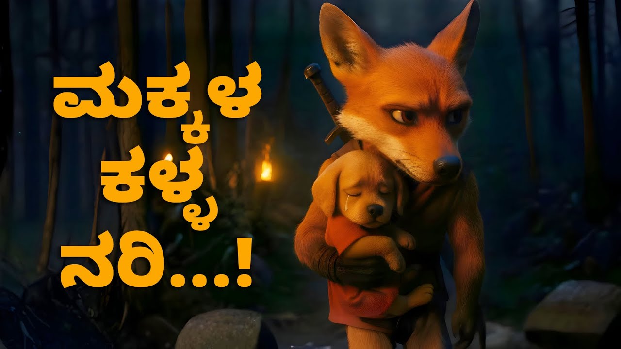 ಮಕ್ಕಳ ಕಳ್ಳ ನರಿ ..! I stories in Kannada | Kannada Kathe | Kannada Animated Stories