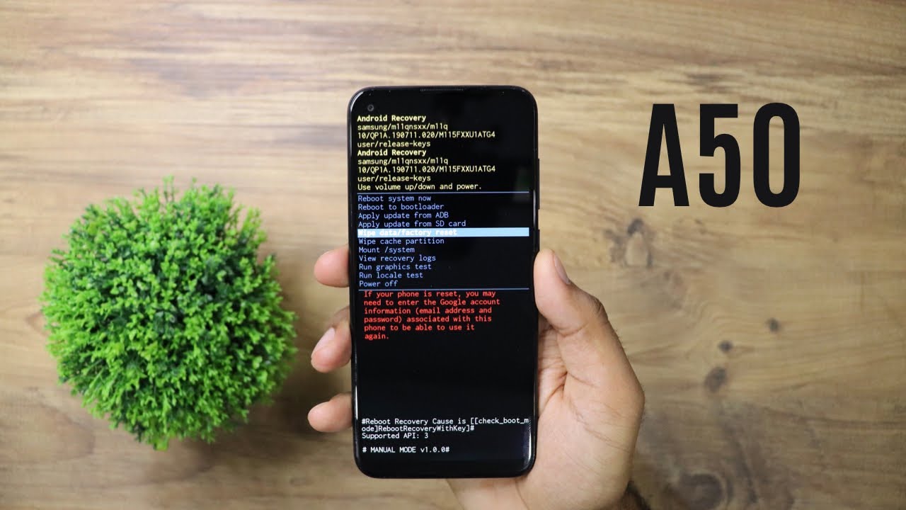 Samsung A50 Nasıl Format Atılır
