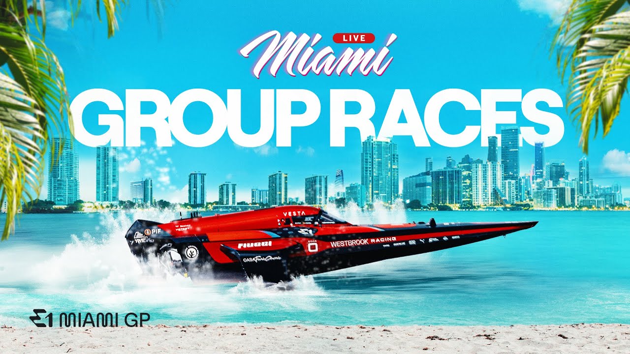 LIVE STREAM: E1 Miami GP Race Day Group Races | 2025 E1 Season Finale