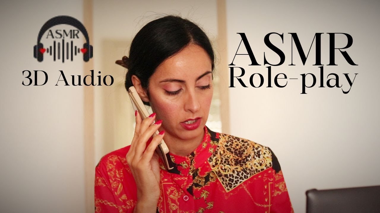 ASMR Hotel receptionist Roleplay ITA