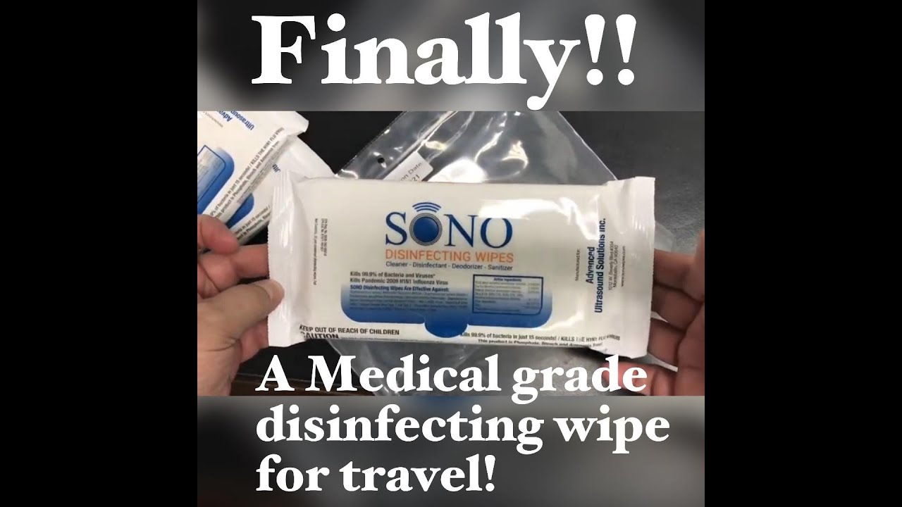 SONO Travel Safe Disinfecting Wipes from Amazon!