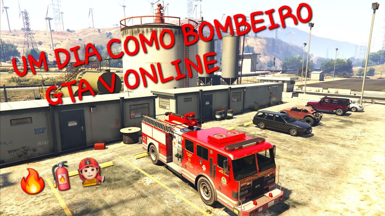 GTA 5 TESTANDO O NOVO SERVIÇO DE BOMBEIRO DA NOVA ATUALIZAÇÃO DO GTA V ONLINE👨🏻‍🚒🔥🧯