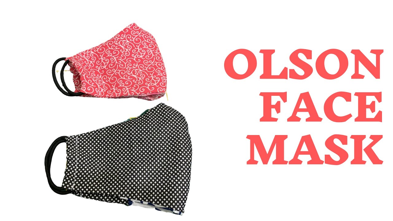 How to sew Olson face mask/instructional video/face mask with filter pocket
