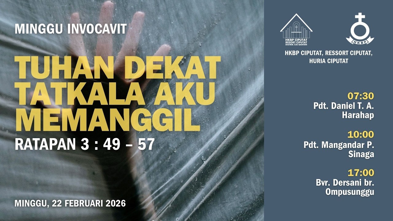 IBADAH SORE MINGGU INVOCAVIT 22 FEBRUARI 2026