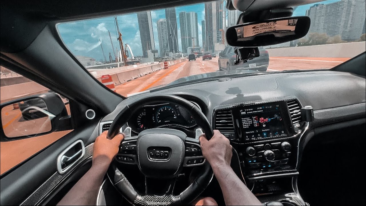 САМЫЙ ДИКАЯ ДЖИП-ТРЭКХОК, ДРАЙВ В МАЙАМИ!#trackhawk #jeep