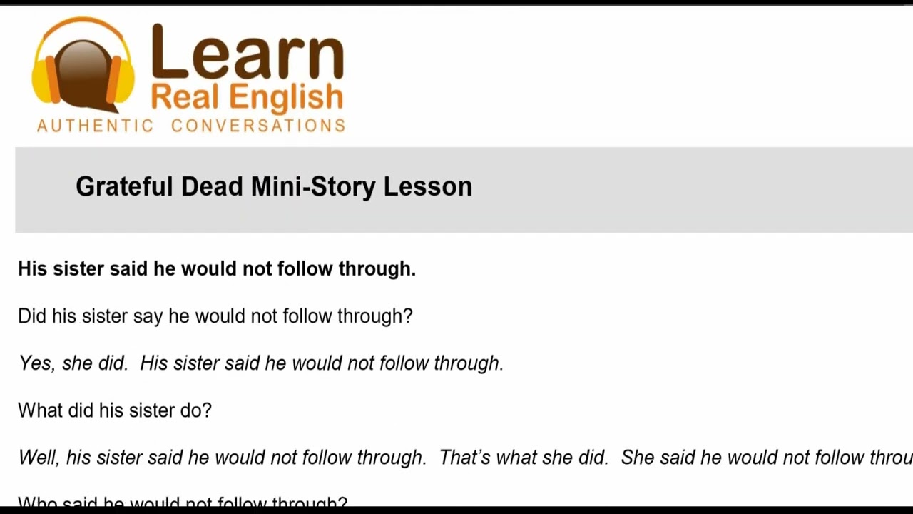 Grateful Dead MS| Learn English