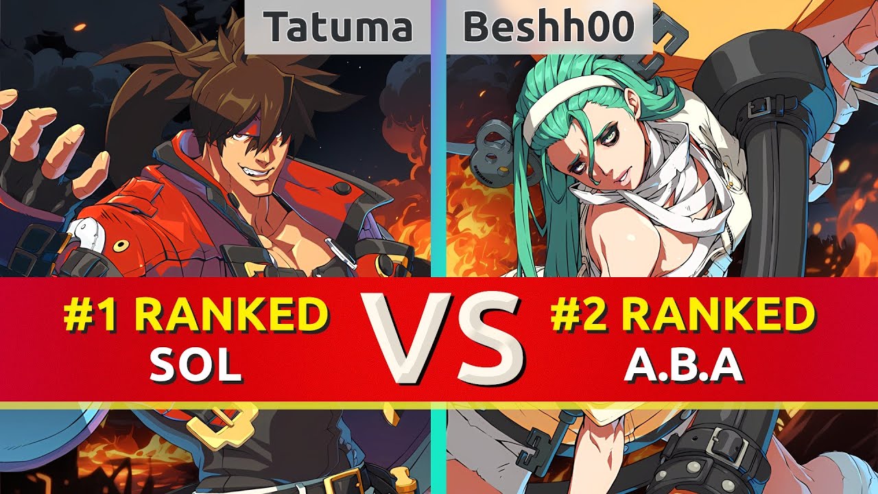 GGST ▰ Tatuma (#1 Ranked Sol) vs Beshh00 (#2 Ranked A.B.A). High Level Gameplay