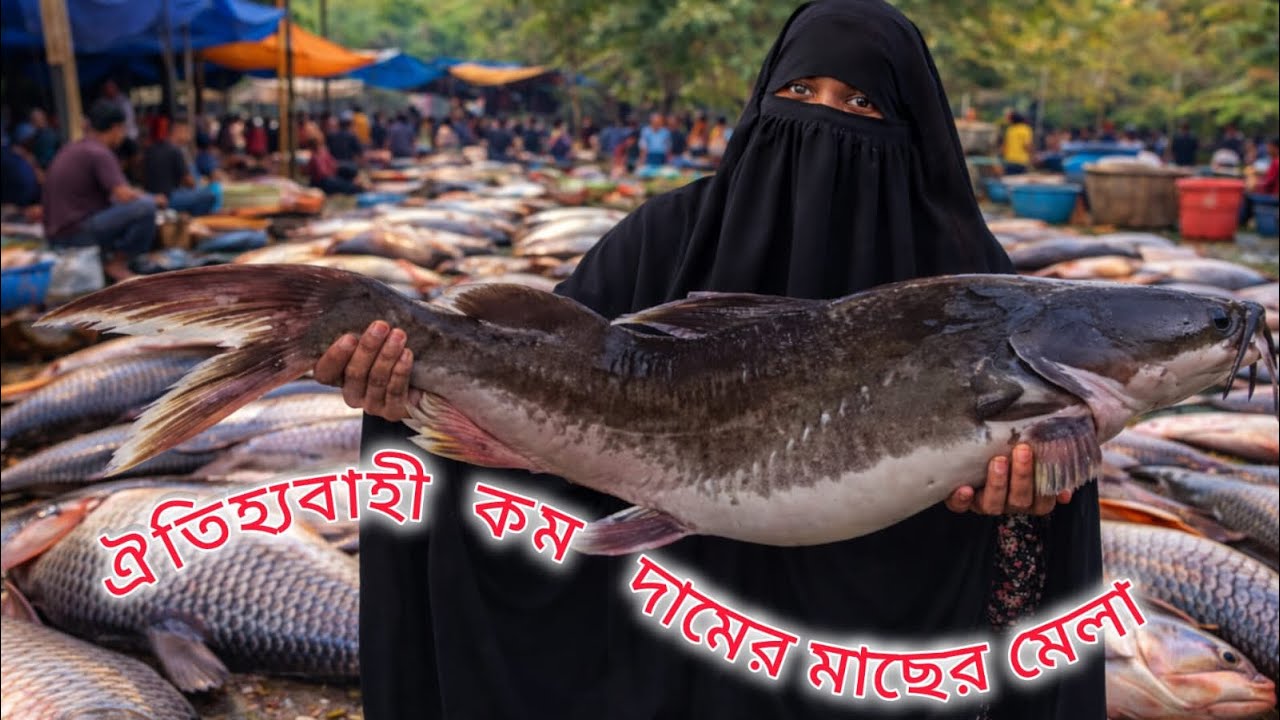 বগুড়ার ঐতিহ্যবাহী বিশাল বিশাল মাছের মেলা ২০২৬ || Bogura Fish Fair Bangladesh ||Moni official 