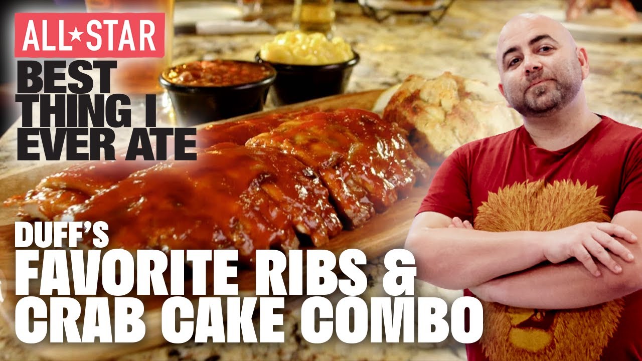 Duff Goldman's Favorite SHOWSTOPPER Ribs and Crab Cake Combo | ALL-STAR Best Thing I Ever Ate