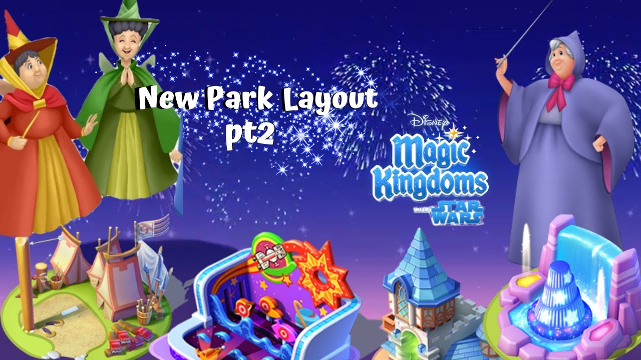 New Park Layout Pt2!! Disney Magic Kingdoms Game