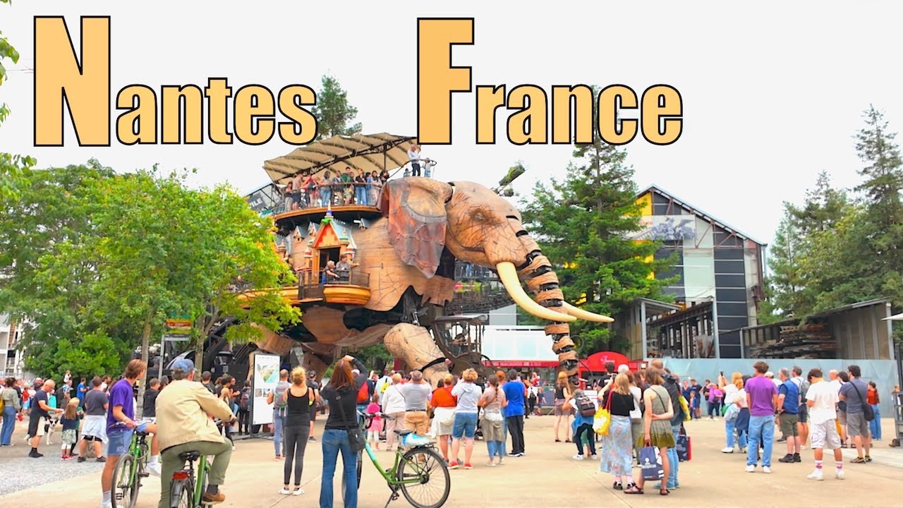 Nantes, France - A walk in Nantes France - Nantes city walk 4K HDR