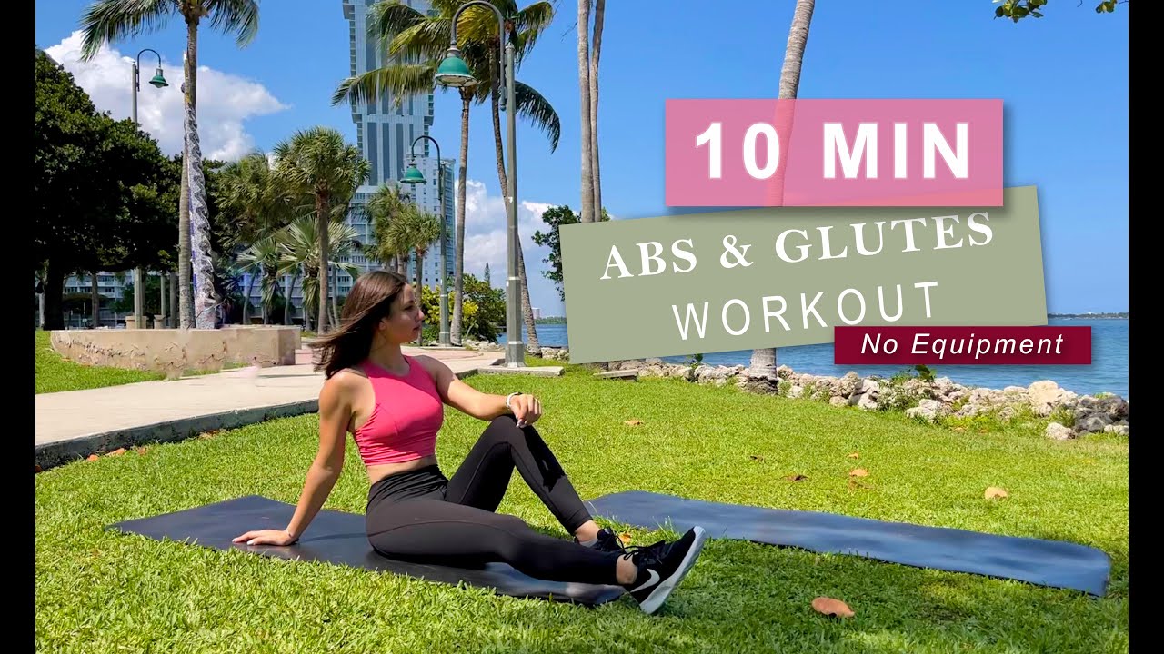 10MIN ABS & GLUTES WORKOUT For beginners/ No equipment