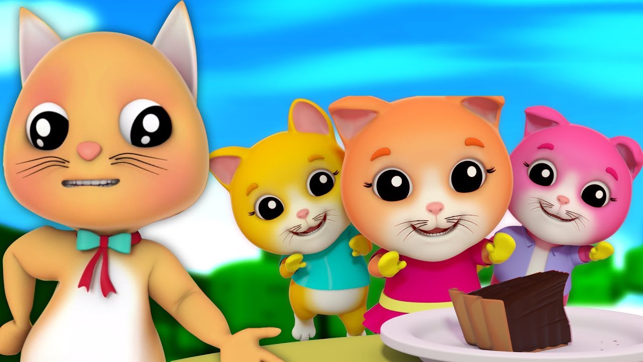 drei kleine Kätzchen | Kätzchen für Kinder | Kätzchen lied | Kinderreime | Three Little Kittens