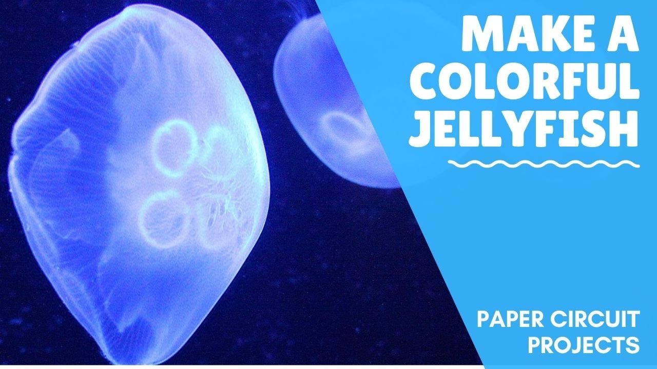 Create a Beautiful colorful LED jellyfish - paper circuit fun