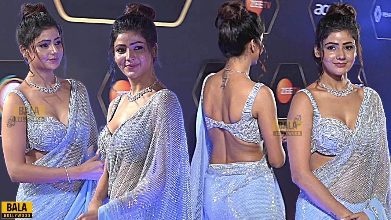 Soniya Bansal Looks GORGEOUS In Sky Blue Transparent Saree & Blouse at Dadasaheb Phalke Awards 2024
