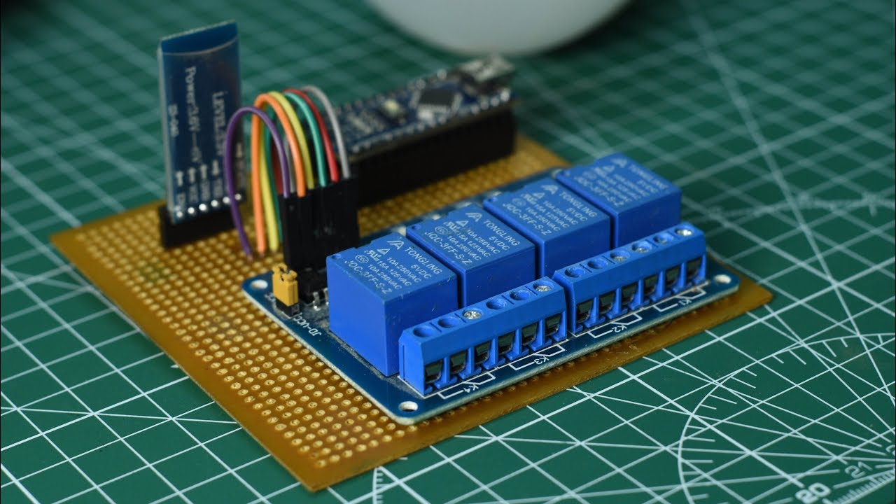 Home automation system using HC-05 Bluetooth module with Arduino Nano| Arduino project