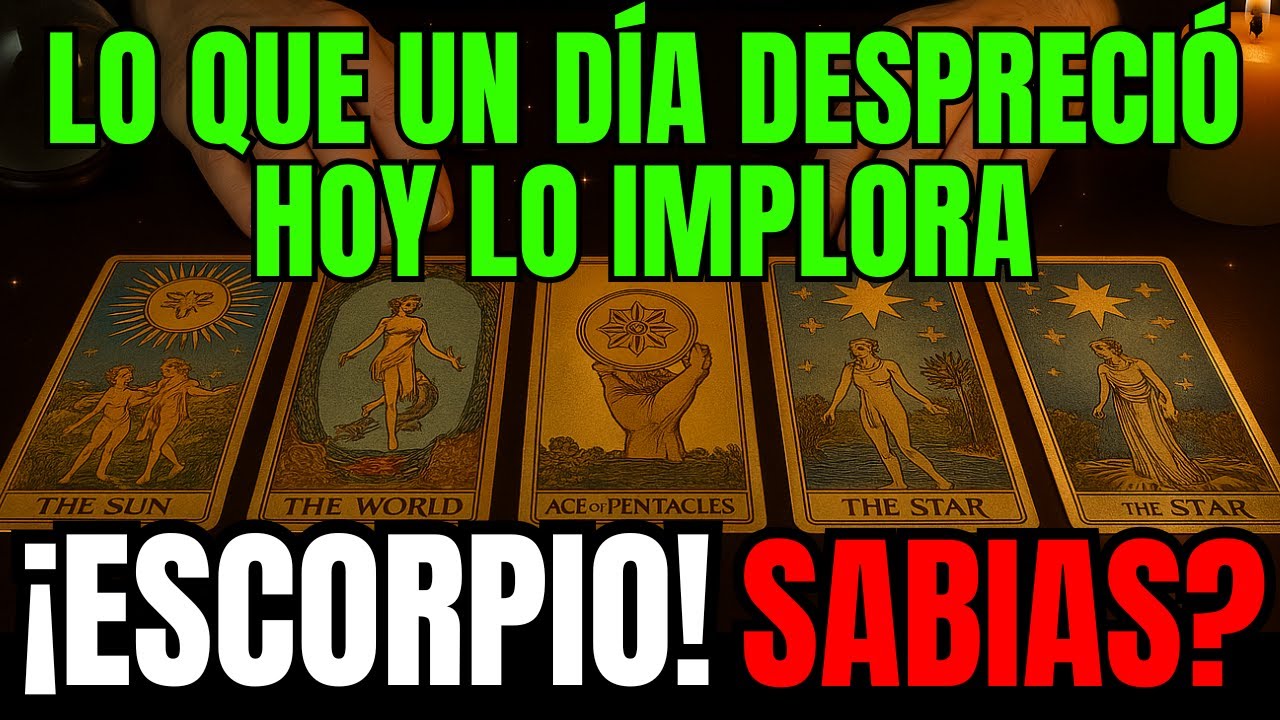 ♏ ESCORPIO ‼️ ESA PERSONA QUE TE IGNORÓ 💔 AHORA LLORA POR TI 😢 PERO YA ES TARDE ⚡