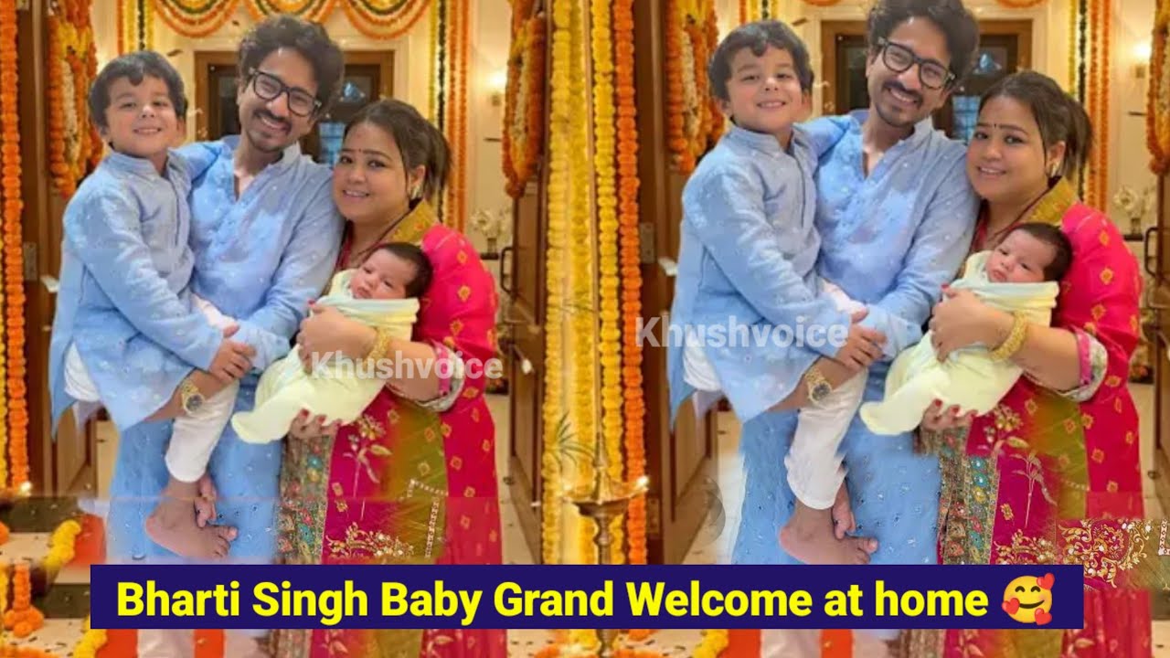 Bharti Singh grand Welcome Second Baby Boy With Husband Harish Limbaugh at Home 🏠