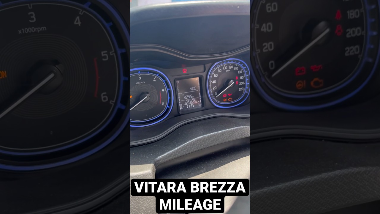VITARA BREZZA MILEAGE TEST ON MOUNTAIN RISHIKESH #shorts #car #mileage