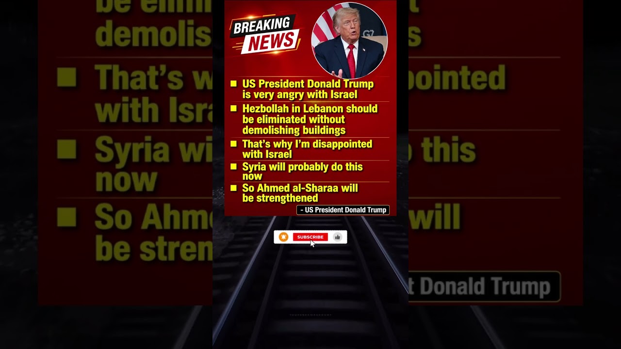 Trump Comments on Middle East Developments | Israel, Lebanon & Regional Politics
