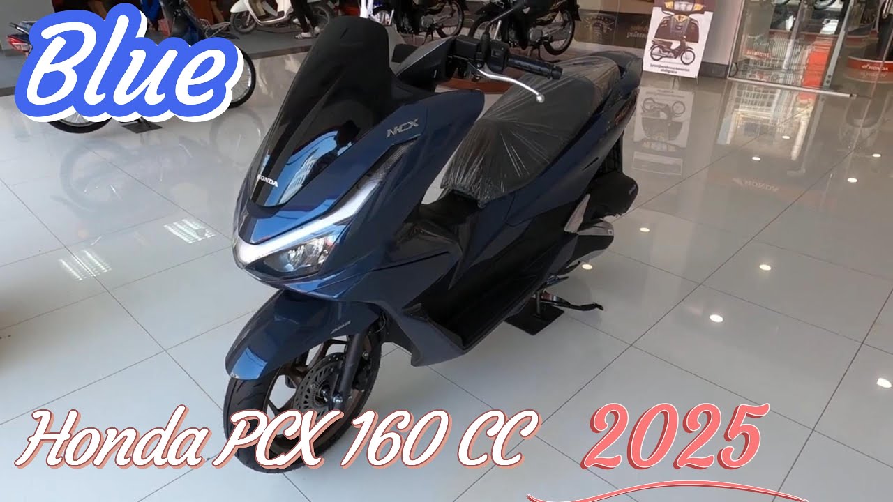 Honda PCX 160cc 2025 Blue Color Review