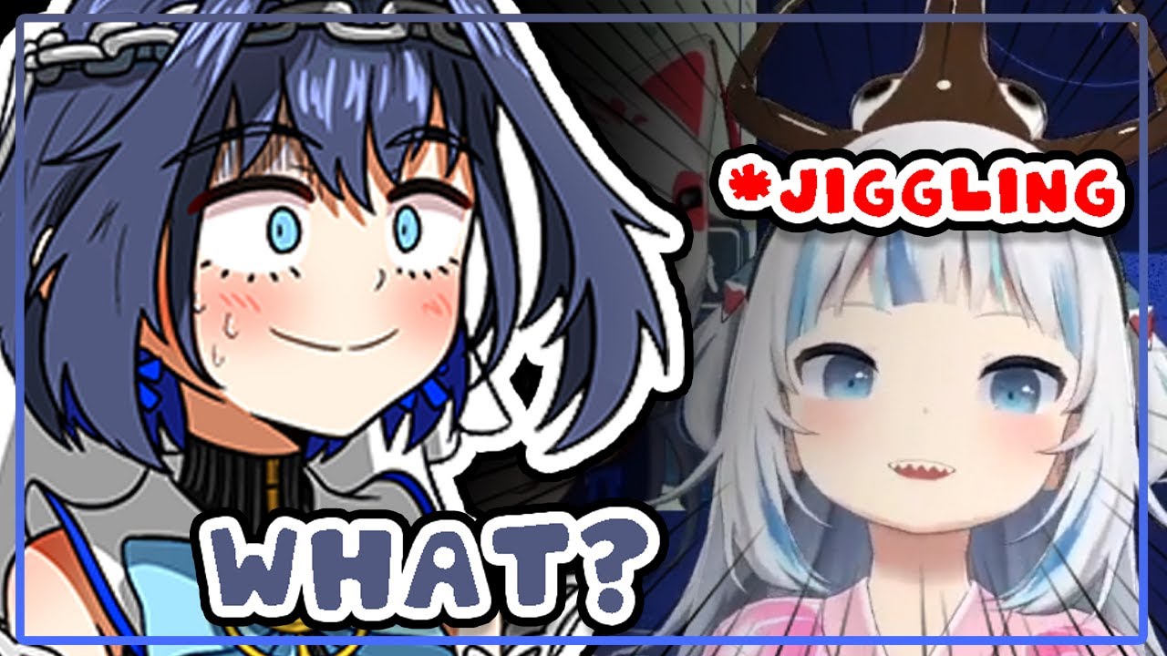 [ENG SUB/Hololive] this is the first time Gura bamboozled Kronii with the jiggling physic