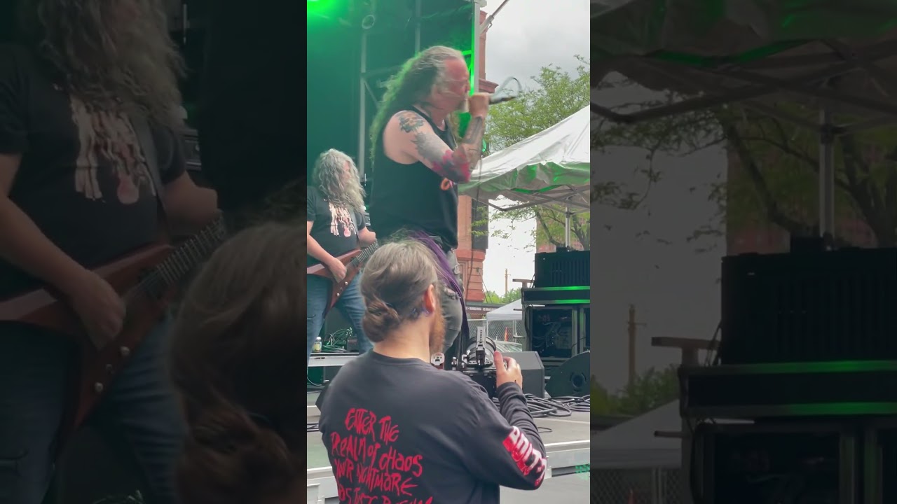 Tourists taking in Benediction, Maryland Death Fest 2025.