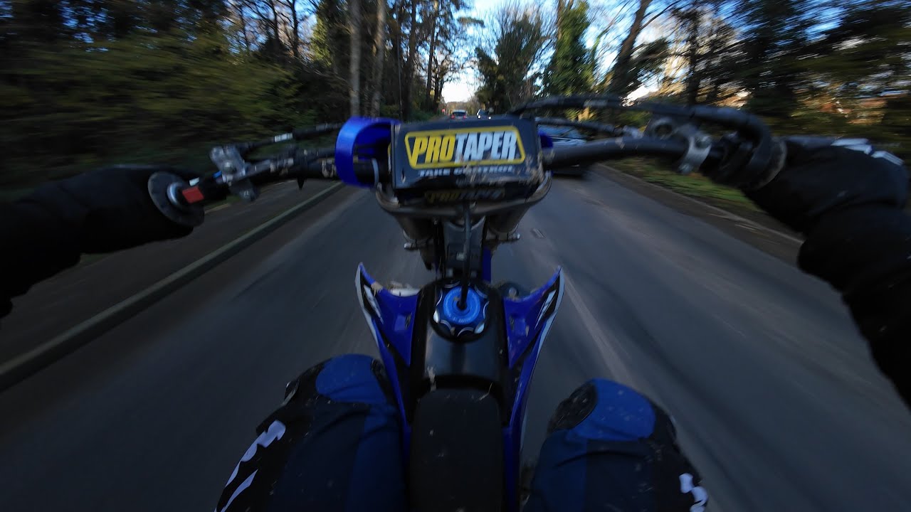 YZF 250 AND KX 85 ON UK ROADS (4K)