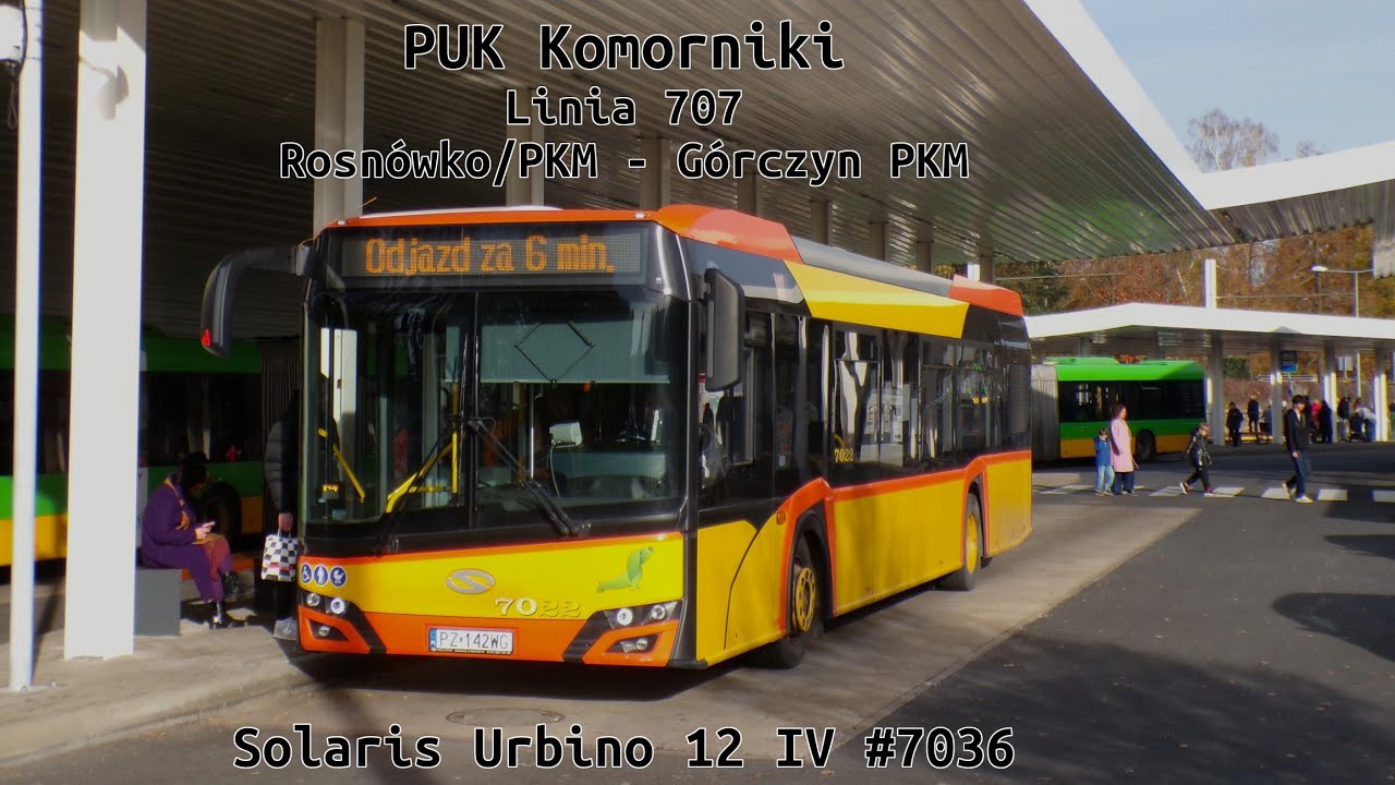 PUK Komorniki - Solaris Urbino 12 IV #7036 - Linia 707