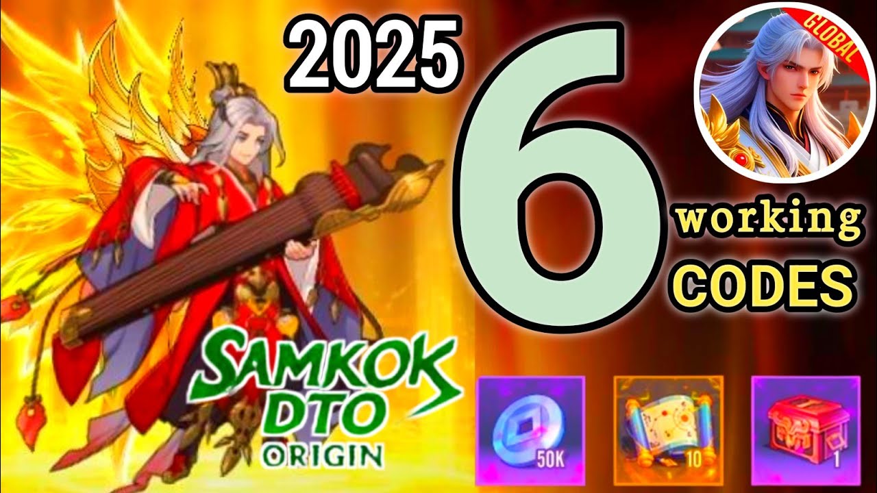Samkok DTO Origin Codes 2025 💫 | 6 Working Codes +how to redeem a Guide | Samkok DTO Gameplay &Codes