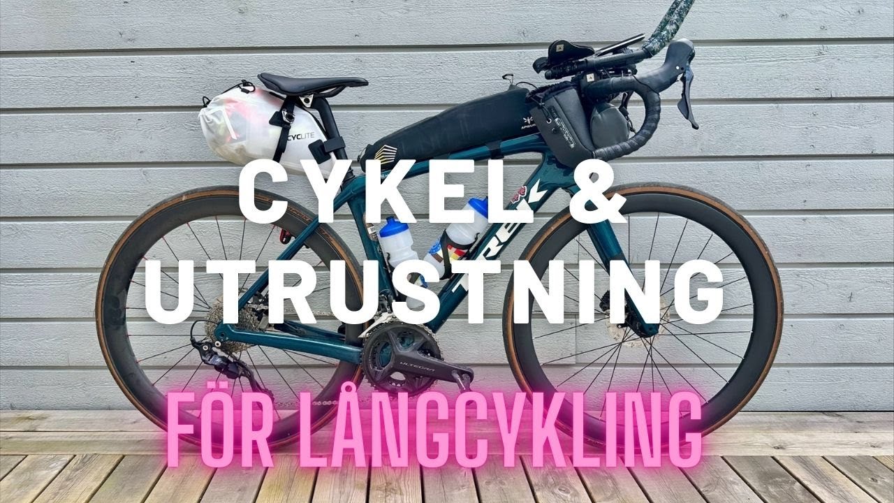 Cykel och utrustning för långcykling. Cyclite, Apidura, SONdelux, Supernova E3