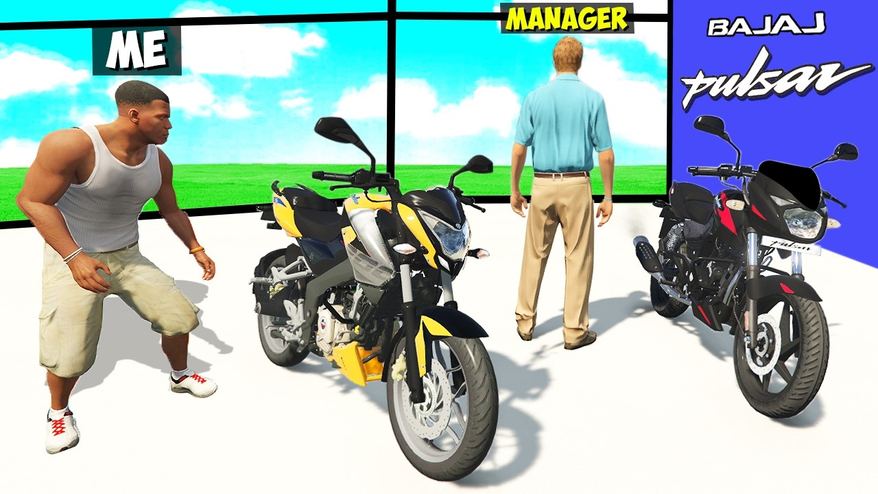 Stealing EVERY BAJAJ PULSAR From THE SHOWROOM in GTA 5!