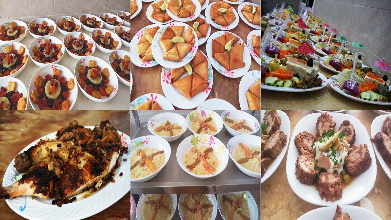 بعض الأطباق لي حضرتها ام زكي في عرس عائلة خلوفي و محدادي