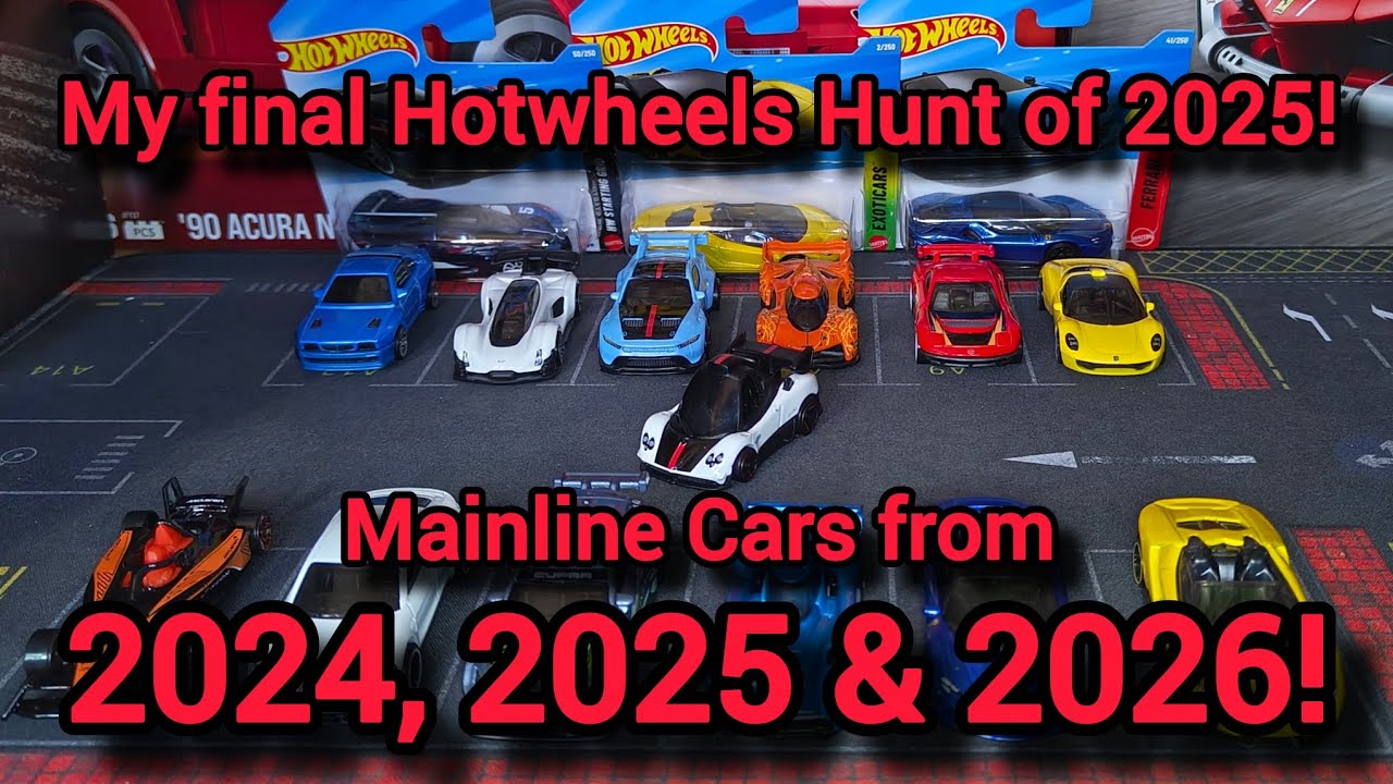 My last Hunt in 2025 +unboxing | 2024, 2025 & 2026 Mainline | Lamborghini, Ferrari, Porsche, Mustang