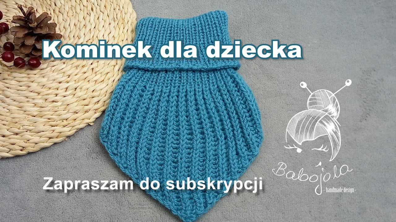 Komin dla dziecka. Ocieplacz. Krok po kroku. Jak zrobić.