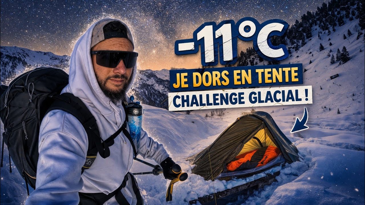 Je DORS par -11° a 2050 m D'altitude 🏔️