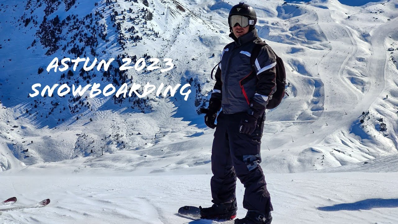 Astun Ski / Snowboarding trip Spain 2023 snowboarding in Spain 4K, GoPro, DJI Mini2 Esquí España