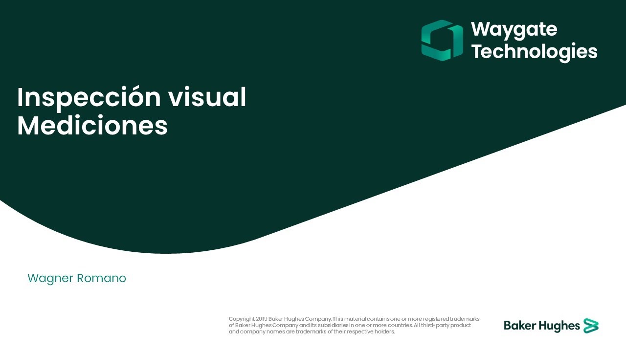 Waygate Technologies | Entrenamiento Inspección Visual Remota – Mediciones 3D | Webinar