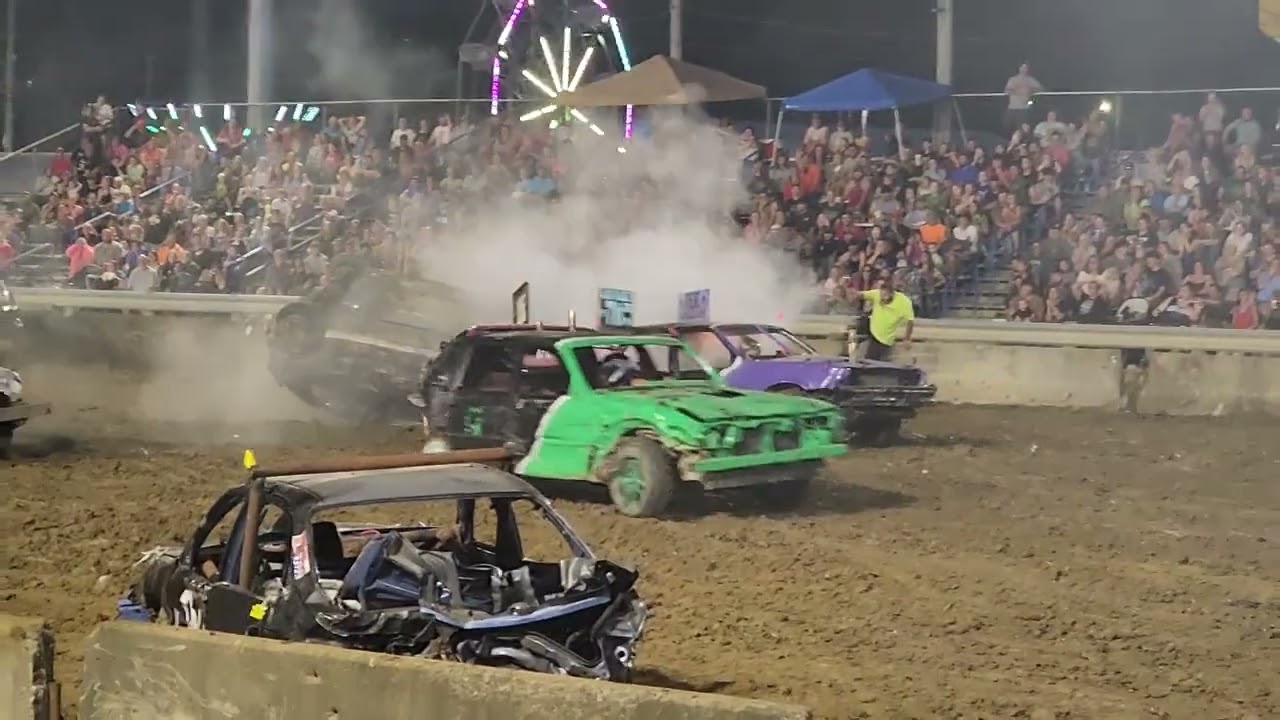 New Lexington Ohio Perry County Fair 2023 compact demolition derby