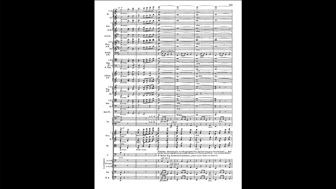 TRANSFORMATION MUSIC from PARSIFAL by Richard Wagner {Audio + Full score.}