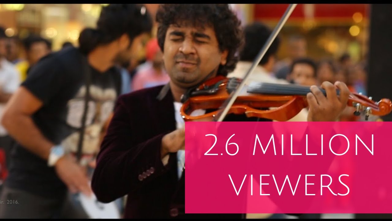 Surprise Violin Show In a Mall (Part 2) -Abhijith P S Nair &Band -Musthaffa and Pirates-A.R.Rahman