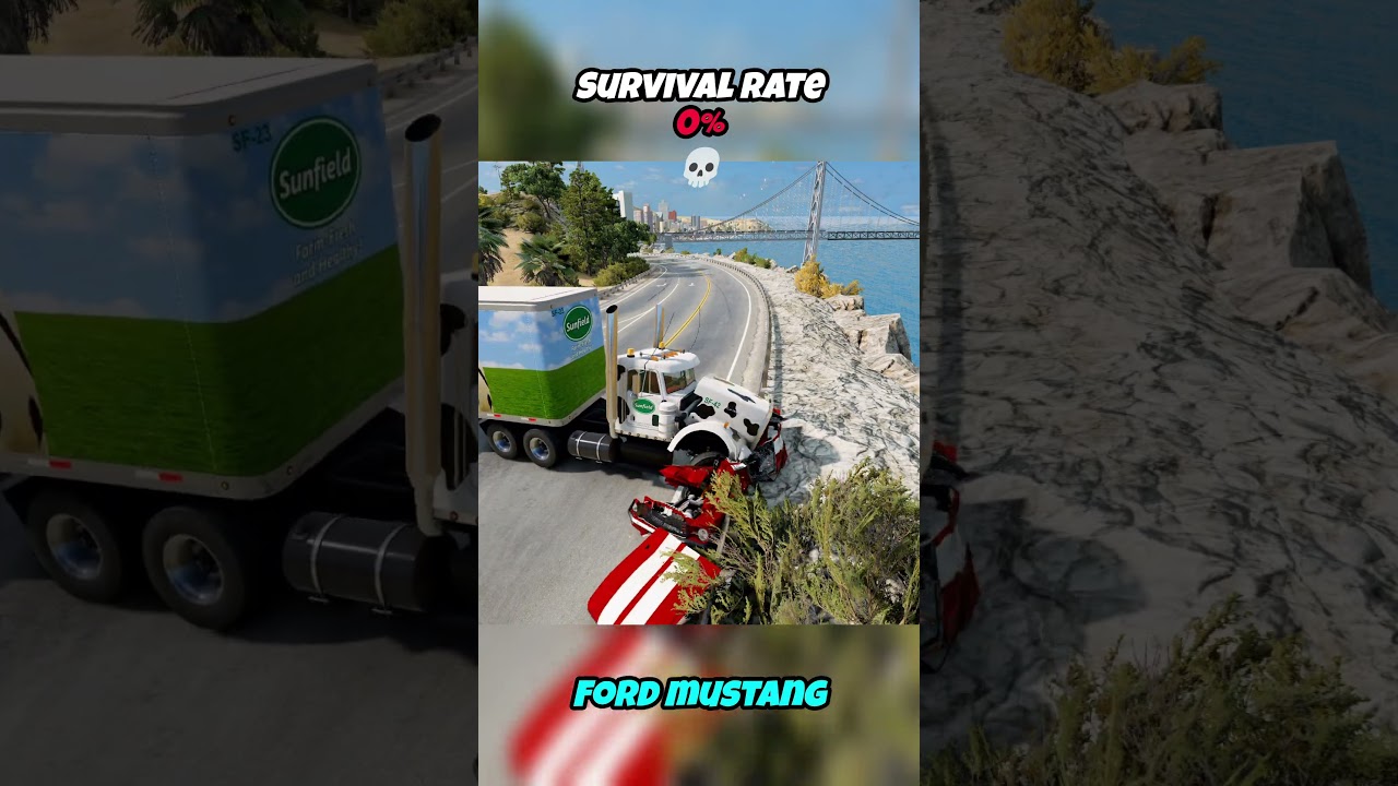 Шанс выживания с различными транспортными средствами #beamng #beamngdrive #game #gaming #car #cars