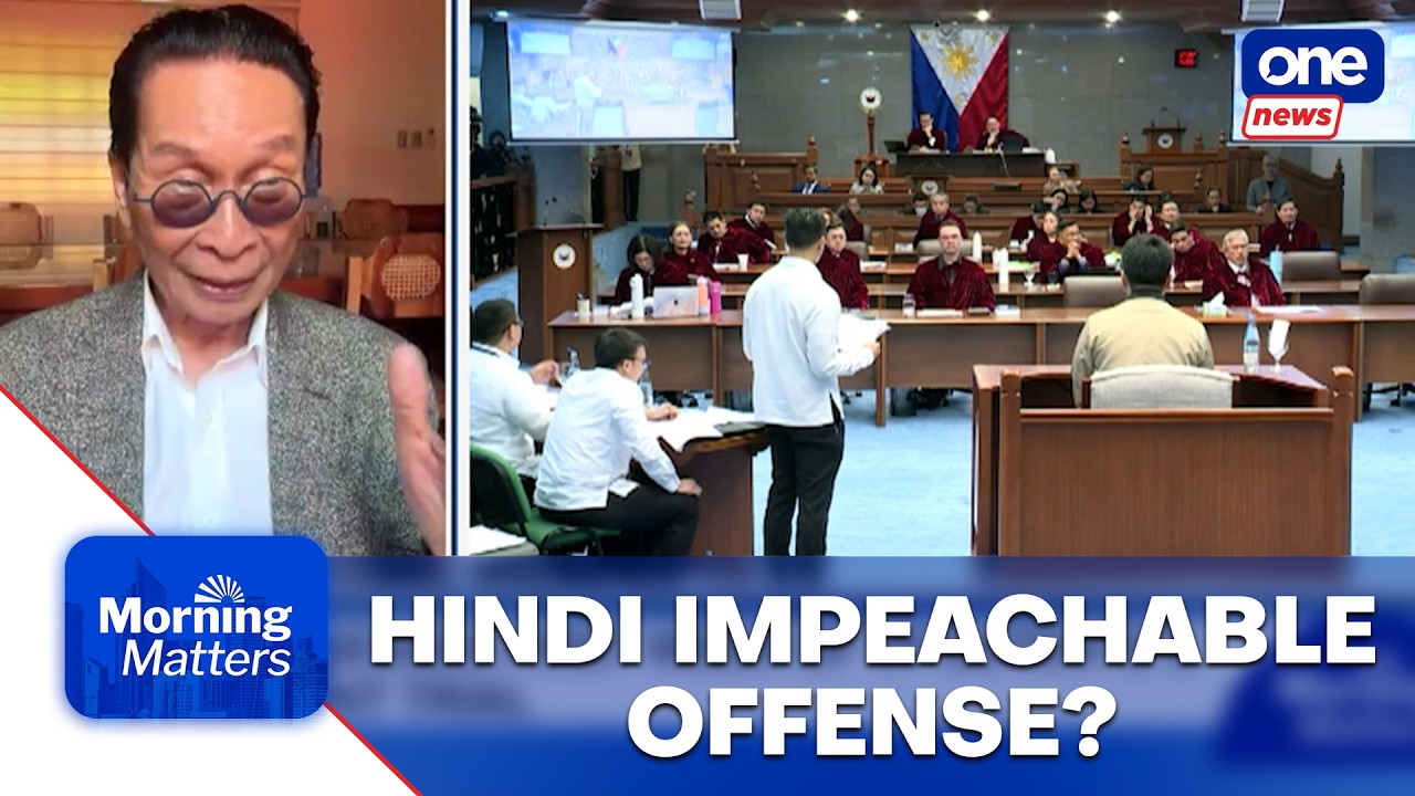 Panelo: VP Sara&rsquo;s &lsquo;kill threat&rsquo; not an impeachable offense | Morning Matters