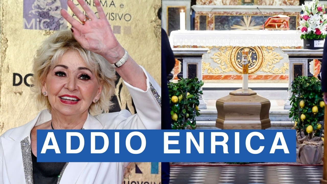 Il video dei funerali di Enrica Bonaccorti: l’abbraccio della figlia Verdiana e dei grandi della TV