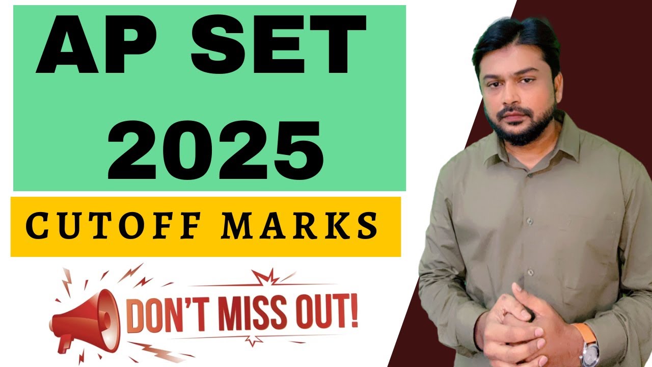 CutOff Marks - APSET 2025 - Don't Miss it #apset #apset2025 #apset2026