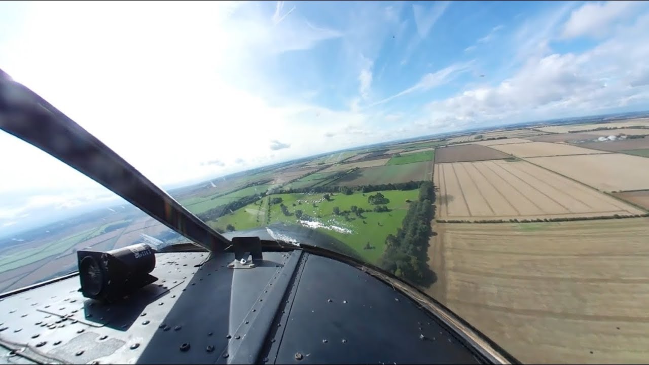 Jet Provost T3 Flight to RAF Scampton Airshow 2017, multicam, GoPro air to air 1080P