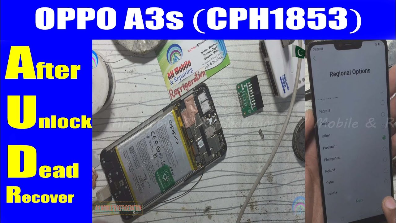 OPPO A3S (CPH1853) Qualcomm 9008 Port After Unlock Dead Recover Dump File Firmware with UFI Box Urdu