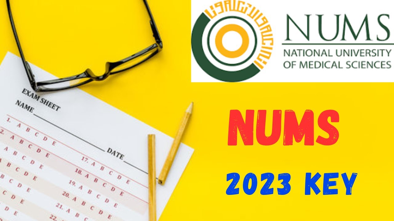 NUMS Test 2023 | NUMS MDCAT 2023 MCQs | NUMS Past Paper | NUMS Entry Test Preparation | AMC Test