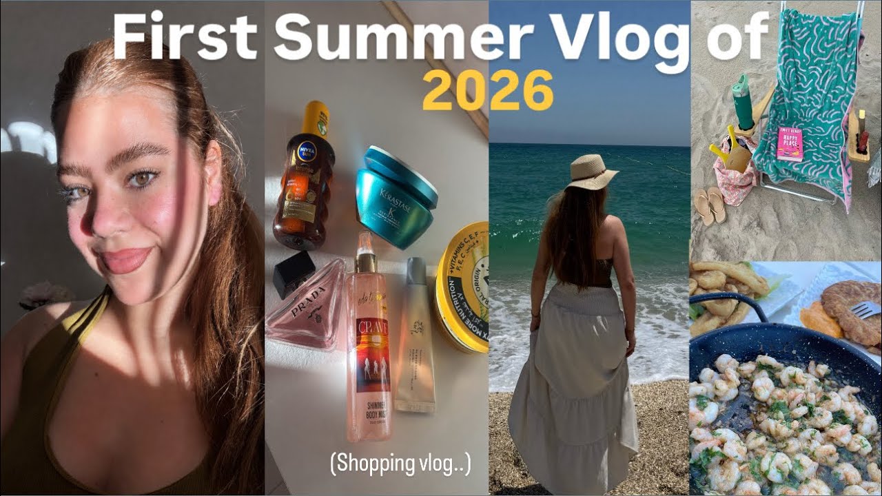 First summer vlog of 2026 🌊🍉اول تبحيرة فهاذ صيف + مشترياتي لفصل الصيف 🛍️☀️👙